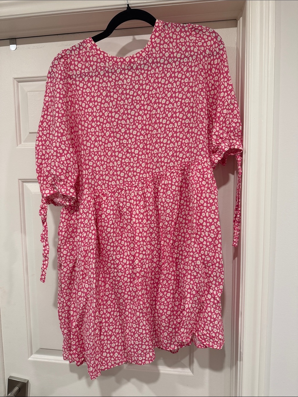 Smash + Tess Pink White Dotted Casual Dress